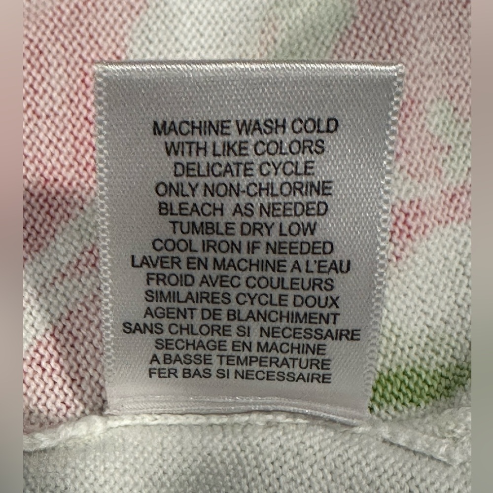 Vibrant Multicolored Button Up 100% Cotton Cardig… - image 4